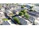 Community aerial view displaying well-maintained homes, green spaces, and neighborhood streets at 15537 W Port Royale Ln, Surprise, AZ 85379