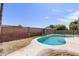 Backyard features a private fenced pool and patio area, perfect for outdoor entertaining at 1911 E Lawrence Rd, Phoenix, AZ 85016