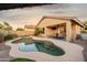 Backyard pool area with patio, perfect for outdoor relaxation and entertaining guests at 2006 W Gold Dust Ave, Queen Creek, AZ 85144