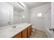 Bathroom vanity with a large mirror, and good lighting at 5418 W Carson Rd, Laveen, AZ 85339