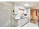 Bright kitchen featuring white cabinetry and stainless steel sink at 8103 E Southern Ave # 170, Mesa, AZ 85209