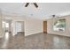Spacious living room with neutral paint, and a ceiling fan at 11318 W Monte Vista Rd, Avondale, AZ 85392