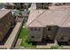 Backyard with white fence and artificial turf, offering a private outdoor space perfect for relaxation and entertainment at 1367 S Country Club Dr # 1331, Mesa, AZ 85210