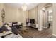 Comfortable living room with stylish sectional, modern accents, and ample lighting at 1367 S Country Club Dr # 1331, Mesa, AZ 85210
