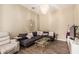 Cozy living room with plush seating, decorative lighting, and wood-style floors at 1367 S Country Club Dr # 1331, Mesa, AZ 85210