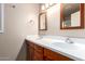 Double vanity bathroom with updated fixtures at 1862 E Tulane Dr, Tempe, AZ 85283