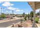 This balcony has beautiful landscaping with cacti, palm trees and desert views at 2016 E Orangewood Ave, Phoenix, AZ 85020