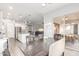 Open-concept floor plan features dining area open to gourmet kitchen and living room with patio access at 3884 S Wilson Dr, Chandler, AZ 85286
