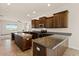 Open kitchen with granite counters, stainless appliances, dual islands, and recessed lighting at 1623 E Hidalgo St, Apache Junction, AZ 85119