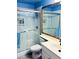 Bright bathroom with a glass-enclosed shower and modern fixtures at 244 N Rock St, Gilbert, AZ 85234