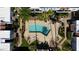 Aerial view of a community pool and landscaping offering relaxation and recreation at 3314 N 68Th St # 129, Scottsdale, AZ 85251