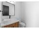 Modern bathroom features a rectangular sink, sleek fixtures, and contemporary finishes for a luxurious feel at 3354 E Jaeger Cir, Mesa, AZ 85213