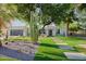 Striking home with verdant landscaping, decorative cacti and pavers leading to the front door at 5324 E Hillery Dr, Scottsdale, AZ 85254