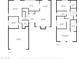Combined floorplans showing the layout of both floors, including bedrooms, bathrooms, and living spaces at 5435 E Cambridge Ave, Phoenix, AZ 85008
