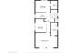 Upstairs floorplan showing three bedrooms, two bathrooms and walk-in closet at 5435 E Cambridge Ave, Phoenix, AZ 85008
