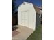 Storage shed on concrete slab in backyard at 7658 W Boca Raton Rd, Peoria, AZ 85381