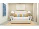Serene bedroom with a luxurious bed, decorative pillows, and elegant lighting for a relaxing ambiance at 9541 W Pinchot Ave, Phoenix, AZ 85037