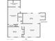 Home floor plan displaying dimensions and layout of the primary bedroom, kitchen, living room, and dining room at 215 S 132Nd St, Chandler, AZ 85225