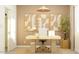 Bright home office with natural light, neutral walls, decor art, and a stylish desk with white modern accents at 25004 N 174Th Ave, Surprise, AZ 85387