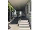 Charming covered patio area with seating, steps, and a covered ceiling at 300 S Val Vista Dr # 54, Mesa, AZ 85204