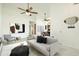 Comfortable living room with vaulted ceilings, neutral color palette, and stylish decor at 64 N 63Rd N St # 33, Mesa, AZ 85205