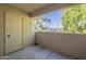 Private patio with storage space and a scenic outdoor view at 6885 E Cochise Rd # 219, Paradise Valley, AZ 85253
