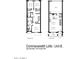 Detailed floor plan showcasing the layout of a spacious two-story townhome with living and bedroom spaces at 733 E Commonwealth Ave # 36, Chandler, AZ 85225