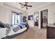 Bedroom with an open ensuite bathroom and closet at 8024 E Lone Mountain Rd, Scottsdale, AZ 85266