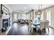 Open concept living area and dining space with modern furnishings and ample natural light at 15221 N Clubgate Dr # 2096, Scottsdale, AZ 85254