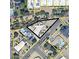 Aerial view of property, showing lot lines and neighborhood at 1530 E Loma Ln, Phoenix, AZ 85020