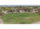 Overhead view highlights a well manicured green space near other properties at 1549 N La Rosa Dr, Tempe, AZ 85288