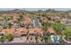 Expansive neighborhood with desert landscaping, mature trees, and well-maintained homes with refreshing swimming pools at 1549 N La Rosa Dr, Tempe, AZ 85288