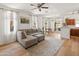 Comfortable living room seamlessly opens to the kitchen and dining area at 2150 E Bell Rd # 1088, Phoenix, AZ 85022