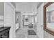 Bright, luxurious bathroom featuring double sinks, soaking tub, glass shower and marble floors at 21575 E Twin Acres Ct, Queen Creek, AZ 85142