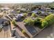 Aerial view of the residential neighborhood showcasing the mature landscaping and diverse architectural styles at 22039 N 86Th Ave, Peoria, AZ 85383