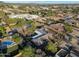 Aerial view showcasing homes with pools, landscaping, and surrounding residential neighborhood at 22039 N 86Th Ave, Peoria, AZ 85383