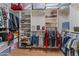 Spacious walk-in closet with custom shelving for ample storage at 3018 E Vernon St, Gilbert, AZ 85298