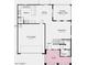This floorplan shows a 2-car garage, an open living area, and a covered outdoor living space at 3751 S Tulip --, Mesa, AZ 85212