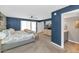 A primary bedroom featuring a ceiling fan, carpet and doorway to the primary bathroom at 7806 N Via Del Sol --, Scottsdale, AZ 85258