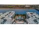 Aerial view of complex near the water, highlighting the rooftop details and a centrally located pool area at 945 E Playa Del Norte Dr # 4019, Tempe, AZ 85288
