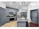 Well-equipped kitchen with stainless steel appliances, including a gas range, and gray cabinets at 945 E Playa Del Norte Dr # 4019, Tempe, AZ 85288