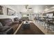 Open-concept living room featuring comfortable seating and plenty of space for relaxation and entertaining at 13160 W Windsor Ave, Goodyear, AZ 85395