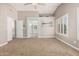 Spacious main bedroom with vaulted ceiling and ensuite bathroom at 1705 W Lark Dr, Chandler, AZ 85286