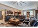 Open-concept living room with seamless flow to the kitchen, perfect for entertaining and Gathering time at 22851 S 229Th Pl, Queen Creek, AZ 85142