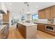 Gourmet kitchen features a large island, custom cabinets, and modern appliances perfect for entertaining at 3800 E Lincoln Dr # 54, Phoenix, AZ 85018