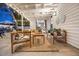 Covered back patio has multiple seating areas with views of the manicured backyard at 5338 E Hearn Rd, Scottsdale, AZ 85254