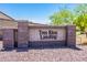 Attractive Tres Rios Landing subdivision sign features beautiful desert landscaping at 923 E Randy St, Avondale, AZ 85323