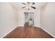 Dining room featuring hardwood floors, neutral paint and views to back patio at 105 W Monona Dr, Phoenix, AZ 85027