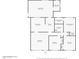 Detailed floor plan showcasing layout of living spaces, bedrooms, and amenities at 3238 W Rose Ln, Phoenix, AZ 85017