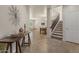 Warm and inviting home foyer with a staircase leading to the upper level at 5060 S Clancy --, Mesa, AZ 85212